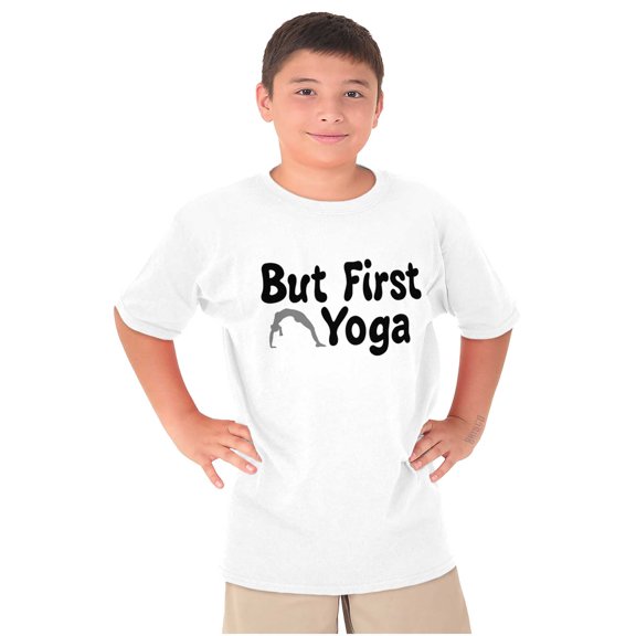 1st Yoga Relaxing Meditation Namaste Girls Kids T Shirt Tees Teen Brisco Brands S