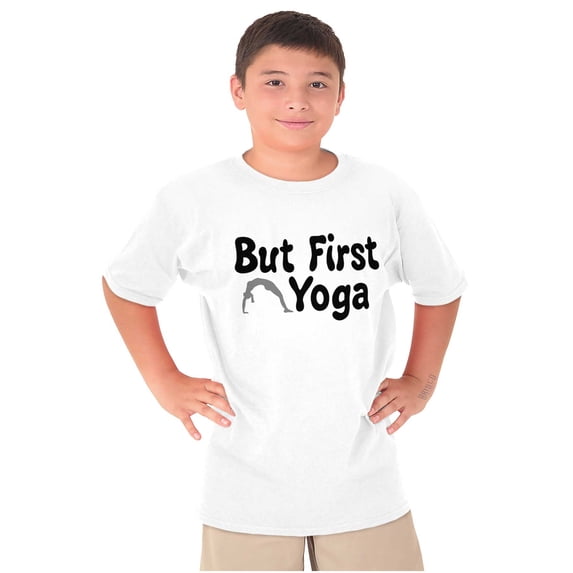 1st Yoga Relaxing Meditation Namaste Girls Kids T Shirt Tees Teen Brisco Brands X