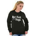 thumbnail image 1 of 1st Yoga Relaxing Meditation Namaste Women Plus Size Crewneck Sweatshirt Brisco Brands 4X, 1 of 5