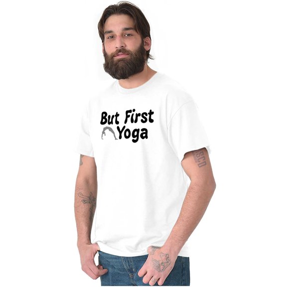 1st Yoga Relaxing Meditation Namaste Women's Graphic T Shirt Tees Brisco Brands M