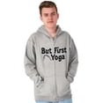 thumbnail image 1 of 1st Yoga Relaxing Meditation Namaste Zip Hoodie Sweatshirt Women Brisco Brands M, 1 of 6