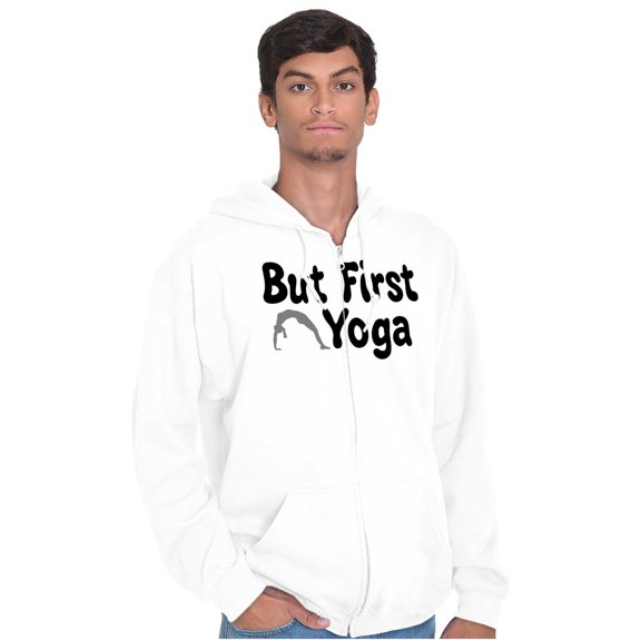 1st Yoga Relaxing Meditation Namaste Zip Hoodie Sweatshirt Women Brisco Brands M