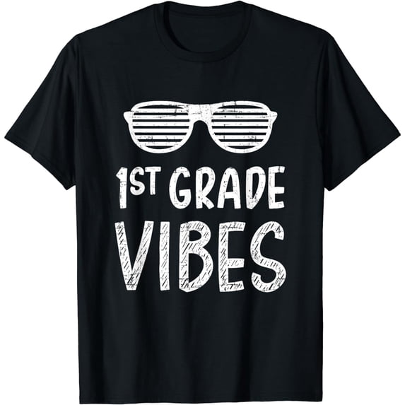 1st grade vibes first back to school for teacher students T-Shirt