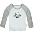 thumbnail image 1 of My 1st st. Patrick's Day Funny T shirt For Baby, Newborn Babies T-shirts, Infant Tops, 0-24M Kids Graphic Tees Clothing (Long Gray Raglan T-shirt, 18-24 Months), 1 of 4