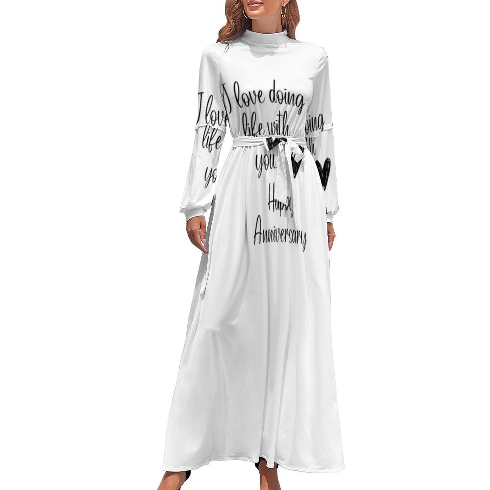 1st wedding anniversary funny wedding anniversary Long Dress Party dresses  dress for women - Walmart.com