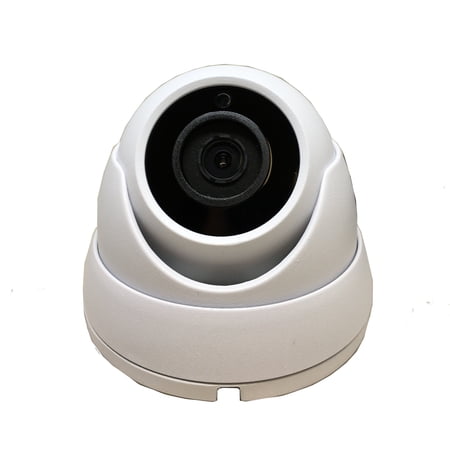 1stPV 2.8mm Fixed Lens Dome Outdoor Surveillance Camera, 2MP 4in1 (TVI/AHD/CVI/CVBS), Smart IR Tech, Analog CCTV Security Camera, Metal, White, TEL Live Local Service, 3 Pack