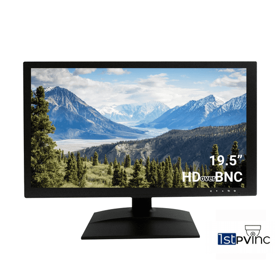 1stPV CCTV Display Monitor for Security Camera System 19.5" 3D Analog Full HD 16:9 5MP HDMI BNC VGA 5MP DVR NVR Home Office Network Camera Direct Connectivity and Highest Resolution
