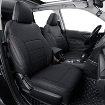 1stcubrir Custom Fit Santa Fe Car Seat Covers for Hyundai Santa Fe 2019 2020 2021 2022 2023 5 Seats - Leatherette (Black,Full Set)