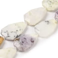 thumbnail image 1 of 1strand 1strand Natural White African Opal Beads Strands Faceted Teardrop 36~40x24~26x9.5~10.5mm Hole: 2mm about 9pcs/strand 14.96''(38cm), 1 of 4