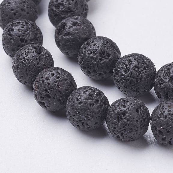 1strand Beads Strands Round Black 8mm Hole: 1mm about 46~48pcs/strand 15.4 inch