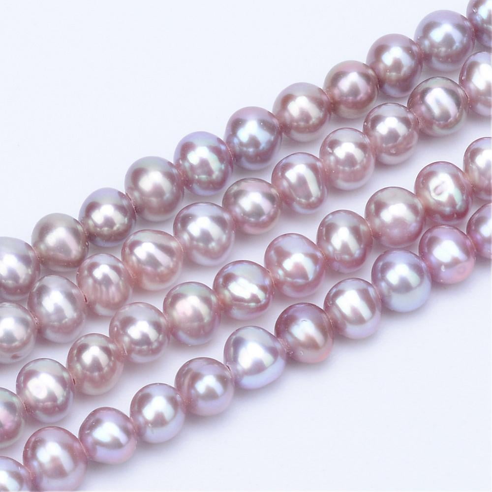 1strand Cultured Freshwater Pearl Beads Strands Round Old Rose 3~3.5mm Hole: 0.8mm about 113pcs/strand 14.17 inch