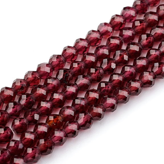 1strand Garnet Beads Strands Round 2.5~3mm Hole: 0.8mm about 161pcs/strand 15.9 inch