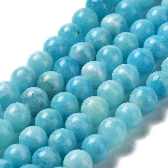 1strand Hemimorphite Beads Strands Dyed & Heated Round 6mm Hole: 1mm 69pcs/strand 16 inch(41cm)