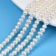 thumbnail image 1 of 1strand Natural Cultured Freshwater Pearl Beads Strands Potato Seashell color 3.5~4.5x4.5~6x4.5~5mm Hole: 0.7mm about 80~82pcs/strand 13.94 inch~14.17 inch(35.4cm~36cm) Brown, 1 of 6