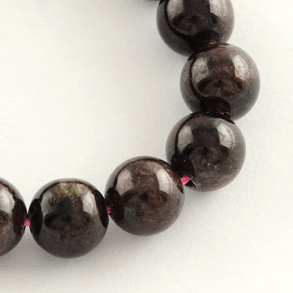 1strand Natural Garnet Gemstone Bead Strands Round 4mm Hole: 0.5mm about 95pcs/strand 14.9 inch