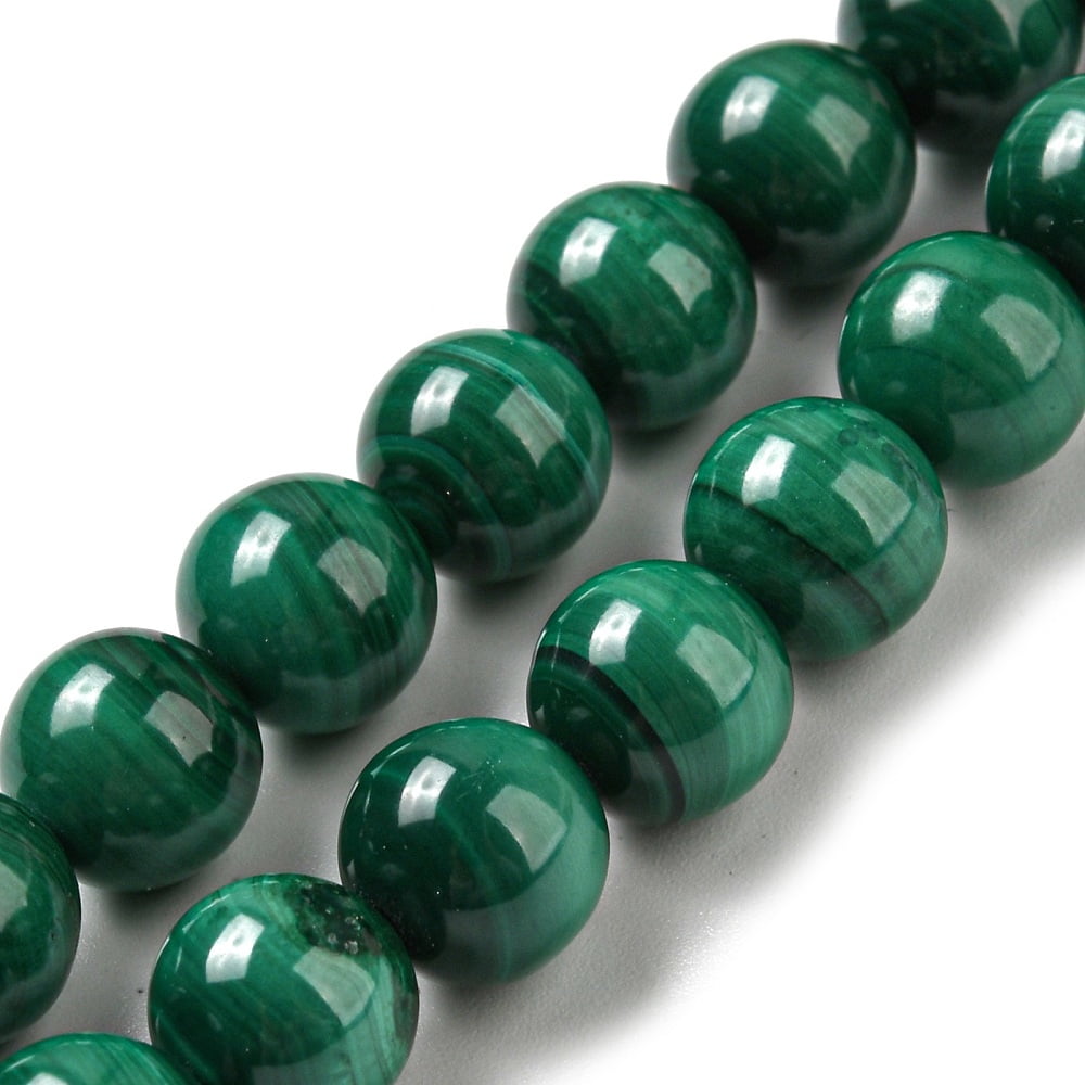 1strand Natural Malachite Beads Strands Round 8mm Hole: 1mm about 50pcs/strand 15.7 inch