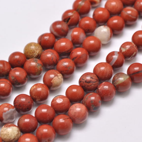 1strand Natural Red Jasper Beads Strands Round Grade AB Red 4mm Hole: 0.8mm 85-88pcs/strand 15 inch