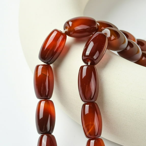 1strand Oval Carnelian Beads Strands Dyed & Heated 20x12mm Hole: 1mm about 19pcs/strand 15.5 inch
