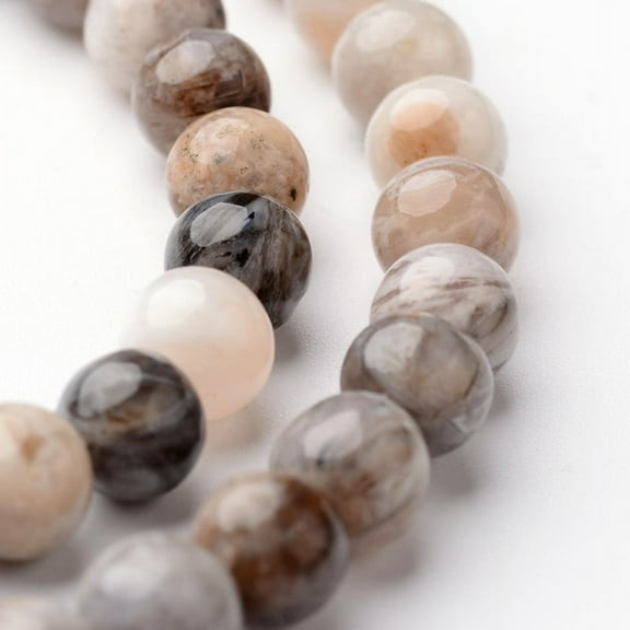 1strand Round Natural Bamboo Leaf Agate Bead Strands 6mm hole: 1mm about 63~65pcs/strand 15 inch