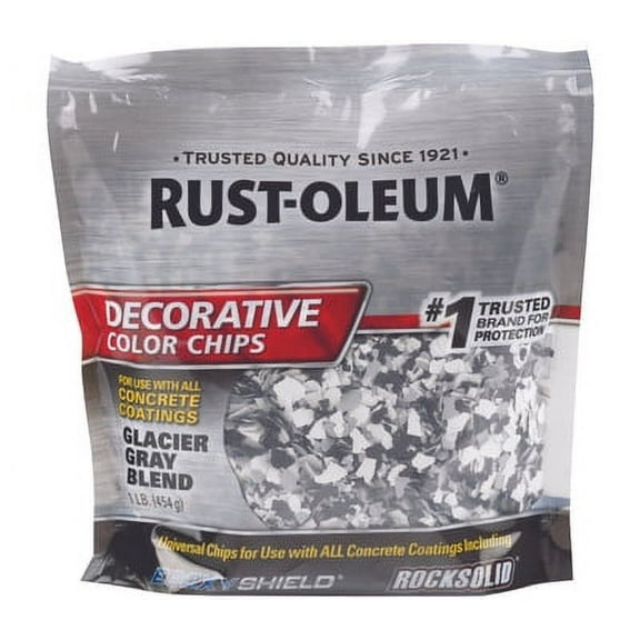 1unitEJBA-5610 Rust-Oleum 238471 Epoxy Shield Glacier Gray Blend Decorative Color Chips Pound