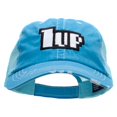 thumbnail image 1 of 1up Embroidered Low Profile Special Cotton Mesh Cap - Aqua OSFM, 1 of 5