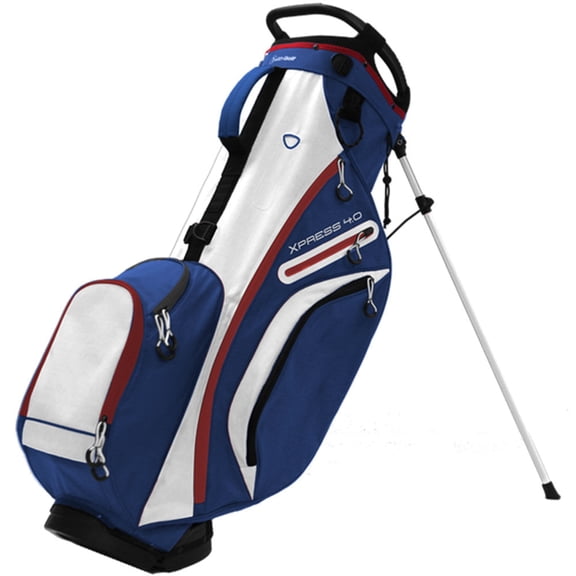 Accelerated Golf Xpress 4.0 Navy White Red Stand Golf Bag