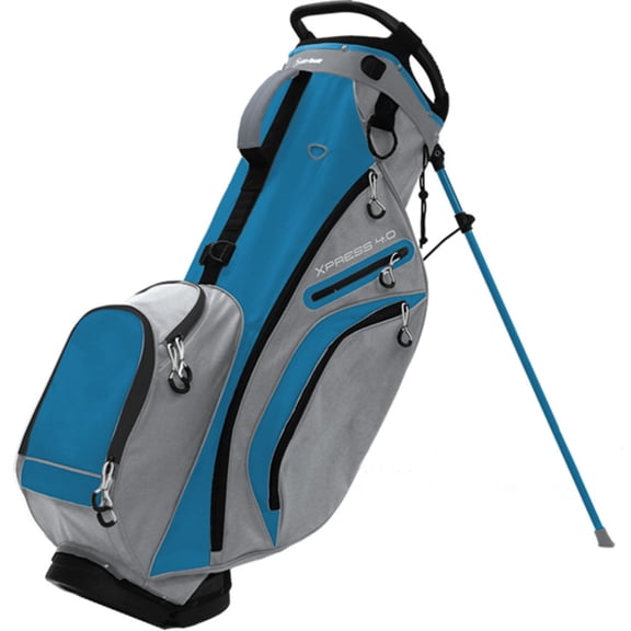 Accelerated Golf Xpress 4.0 Light Gray Sky Blue Stand Golf Bag