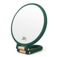 thumbnail image 1 of 1x 10x Magnifying Handhel Mirror,Travel Folding Hanheld Mirror,Double SidePedestal Magnification anTrue Image Makeup Mirror, Portable Vanity Cosmetic Mirror for Women （White）, 1 of 5