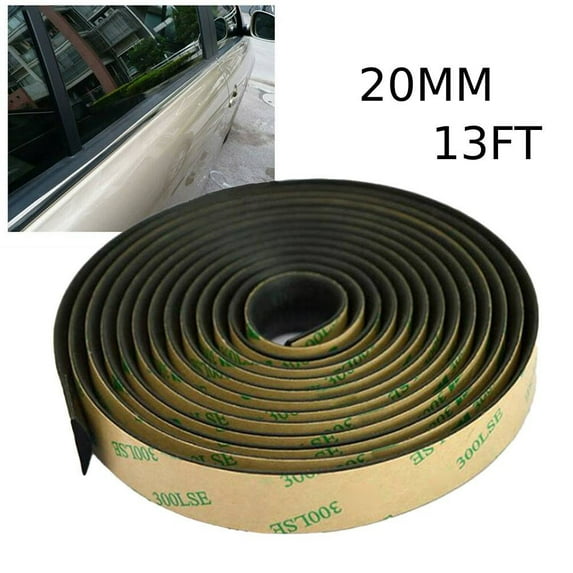 1x 13FT Rubber Car Side Door Windo Glass Seal Weatherstrip Rain Visor Universal