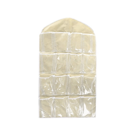 1x 16 Pockets Door Hanging Bags Home Shoe Rack Hanger Storage Organizer For Underwear Bras