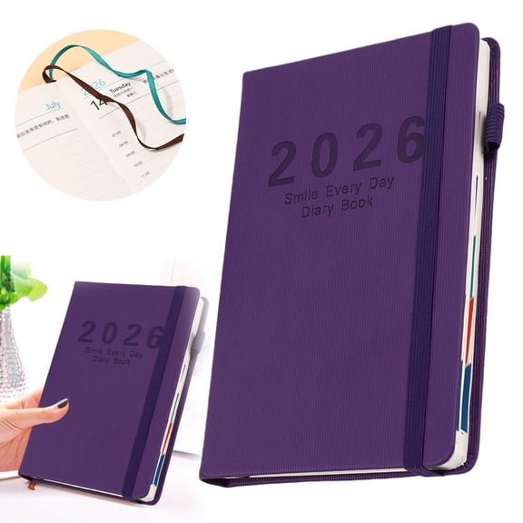 1x 2026 English Calendar Notebook Vertical Patterned Strap,12 Month Undated Bill Financial Planner,Debt Payoff Tracker,Bill Organizer,Monthly Finance Journal,Expense Tracker & Personal Account Book