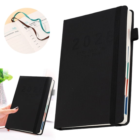 1x 2026 English Calendar Notebook Vertical Patterned Strap,12 Month Undated Bill Financial Planner,Debt Payoff Tracker,Bill Organizer,Monthly Finance Journal,Expense Tracker & Personal Account Book