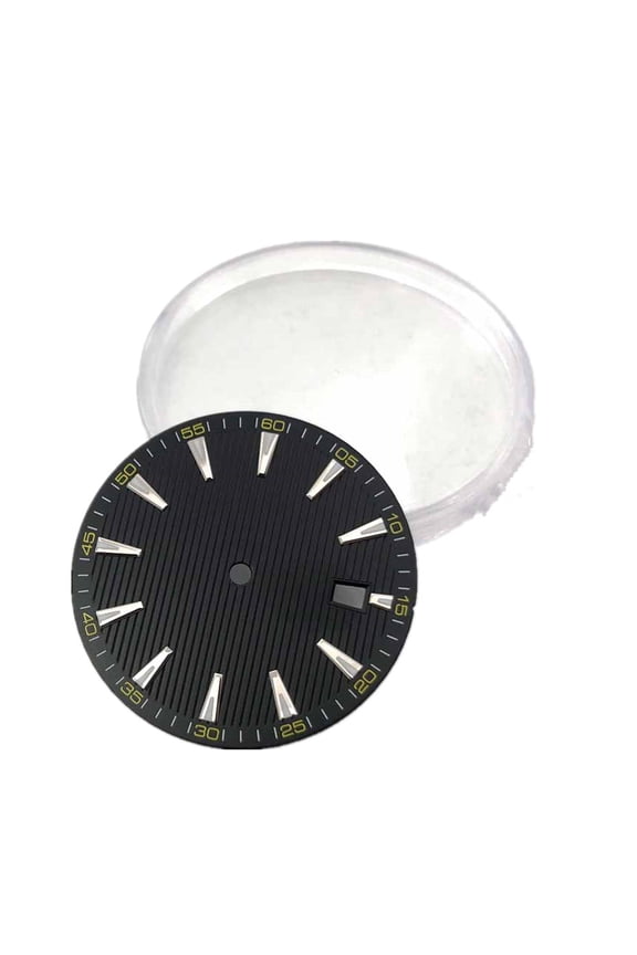 1x 33.5MM Watch Dial Automatic Movement Date Window Fit For NH35/NH35A Watch Replacing Part