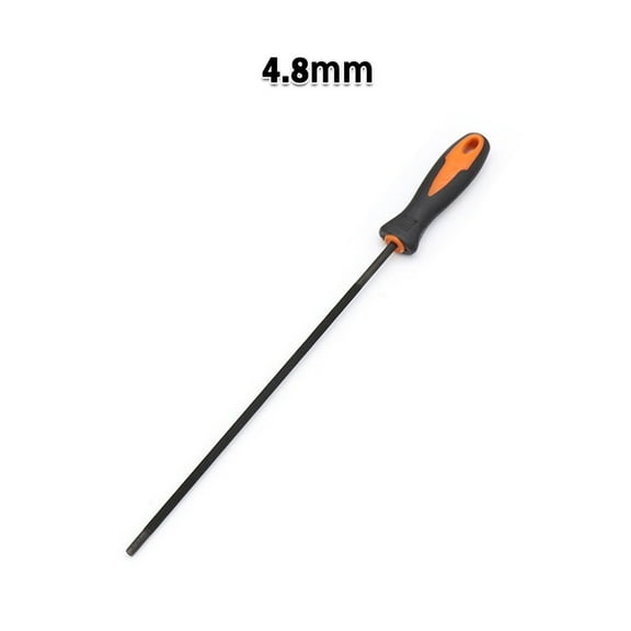 1x 4.0/4.8/5.5mm Round Tool Steel Sharpening Chainsaw Saw Chain Files, Sharpener, Plastic Handle, Hand Tool For Chain Saw Grinding, Chainsaw Files, 4.8mm