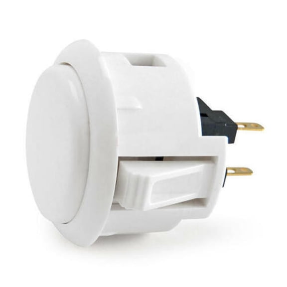 1x Arcade OSBF-30 Japan Joysticks Push Button 30MM for Arcade Joystick Games Console, White