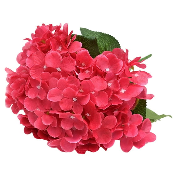 1x Artificial Hydrangea Flowers for Outdoors,Faux Hydrangea,Silk Flowers,Faux Flowers Kitchen Centerpiece Table Decorations,Real Touch Hydrangea Flowers for Office Home Party Wedding Decor,U,14"
