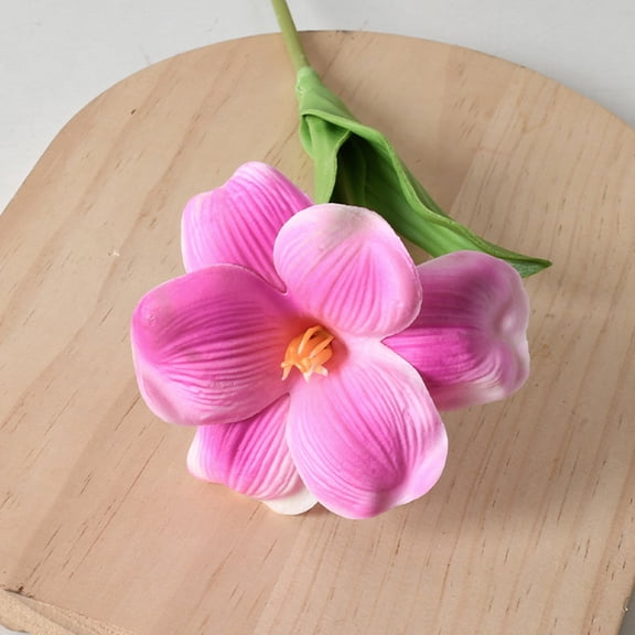 1x Artificial Tulips Flower,Open-Flowered Artificial Tulip Bouquets,Premium Faux Long Stem Open Bloom Artificial Tulips for Home Table Wedding Spring Easter Decor,Real Touch Fully Bloomed Tulip,B,17"