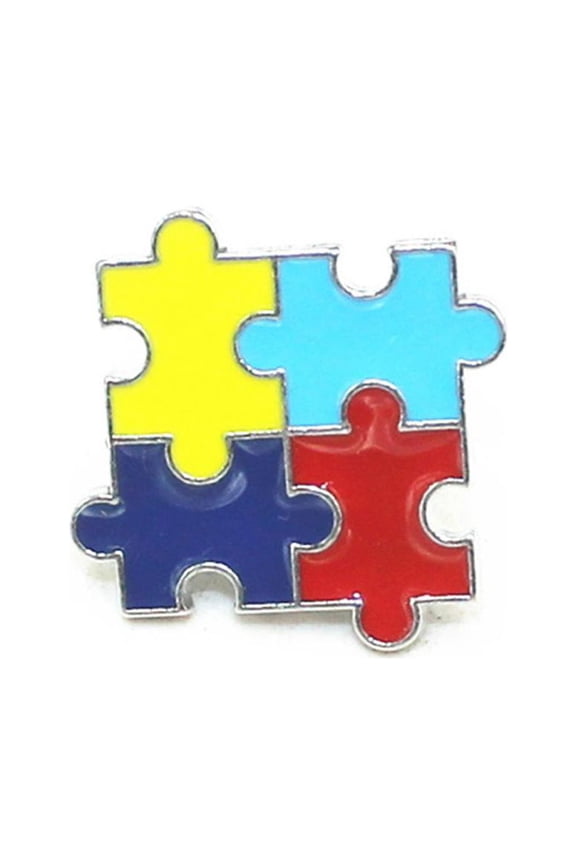 1x Autism Awareness Lapel Pin Enamel Autism Puzzle Brooches n Piece Women's