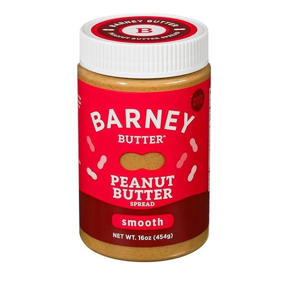 1x Barney Butter Peanut Butter, Smooth, 16 Ounce Jar, Natural, No Stir, Non-GMO, Gluten Free, Keto, Vegan