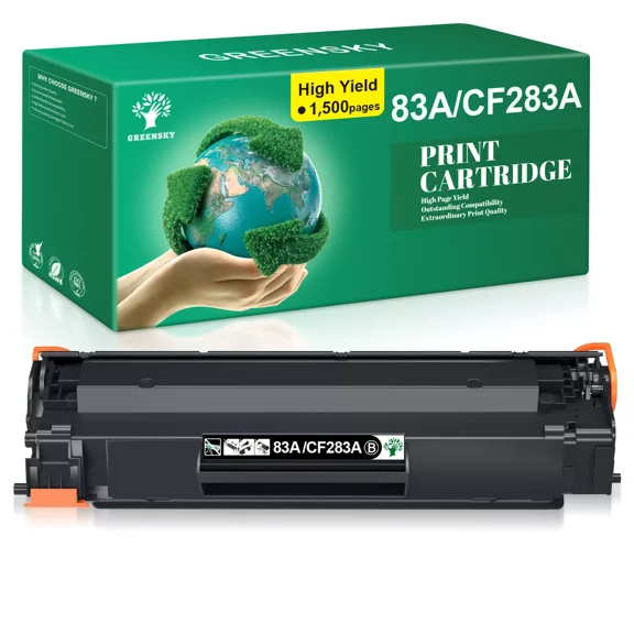 1x Black 83A CF283A Printer Toner For 83A LaserJet Pro M127fn M127fw M125 MFP