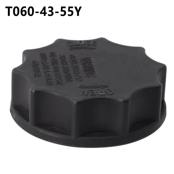 1x Brake Fluid Tank Reservoir Cap Fits For Mazda Protege 2000-2003 #T060-43-55Y Black Plastic Cover For Brake-master Cylinder