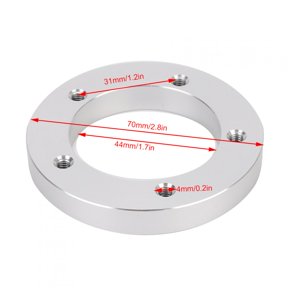 1x CNC Machined Fuel Tank Sender Adapter Weld 1.75in ID 2.9375in OD 10-32 Thread Compatible with VDO Sender