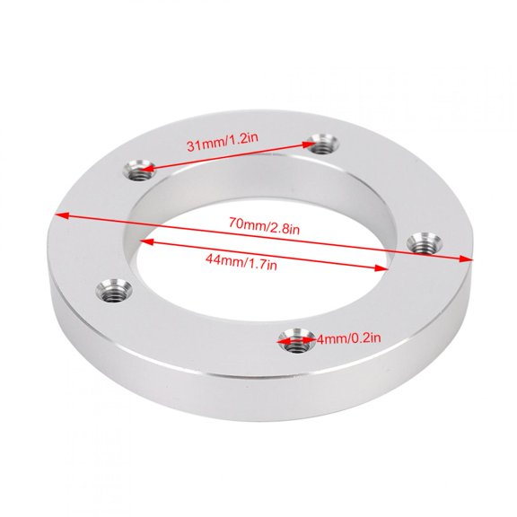 1x CNC Machined Fuel Tank Sender Adapter Weld 1.75in ID 2.9375in OD 10-32 Thread Compatible with VDO Sender