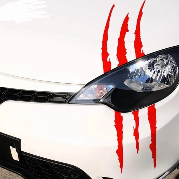 1x Car Headlight Claw Marks Vinyl Decal Stickers Auto Graphics Overlay