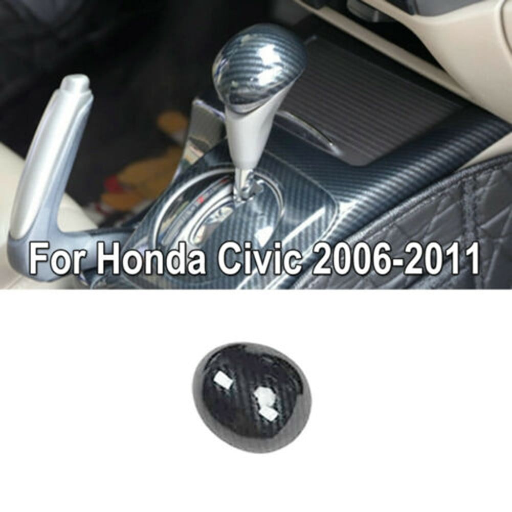 Real Carbon Fiber Shift Trim Cover For 2006-2011 Honda Civic (8th Gen) - Manual Transmission