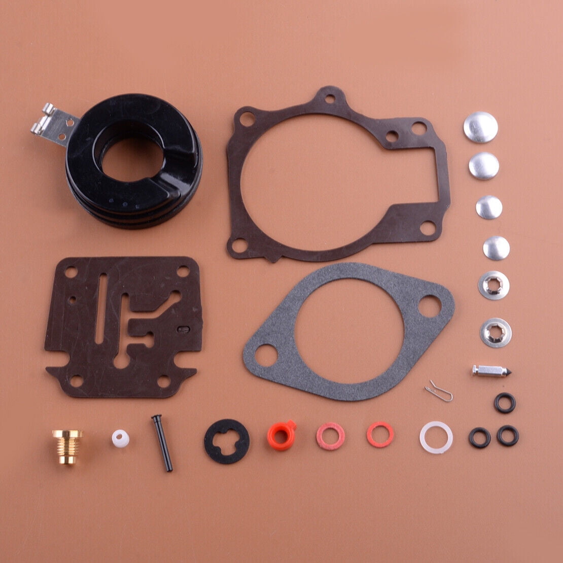 Outboard Motor Carb Repair Kit 18-30hp Carburetor Rebuild Kit For Johnson Evinrude Outboard Motors 18hp 20hp 25hp 28hp 30hp - Includes Gaskets, Needle & Seat Outboard Carburetor Kit - Foto 5