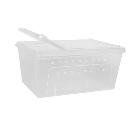 1x Clear Box Reptile Transport Breeding Feeding Case
