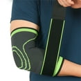 thumbnail image 1 of 1x Compression Elbow Sleeve Nylon Medium Thickness Fit Elbows for Sports Support, 1 of 8
