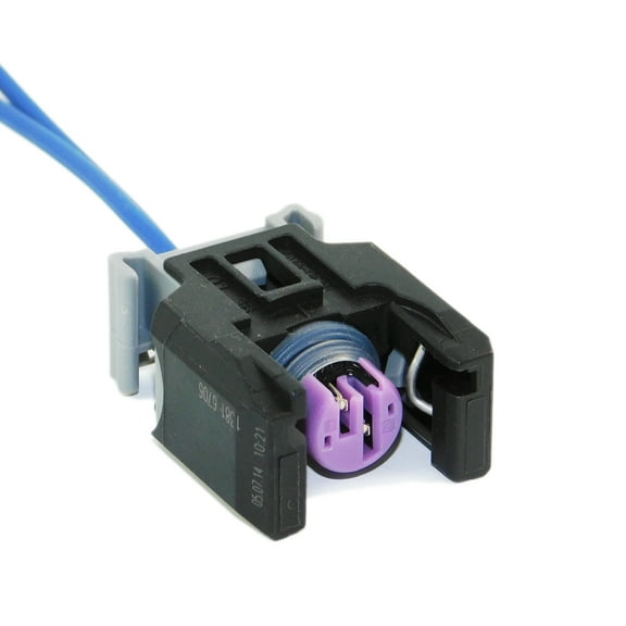 1x Connector 2-way 2 pin for Fuel Injector 13816706 Delphi