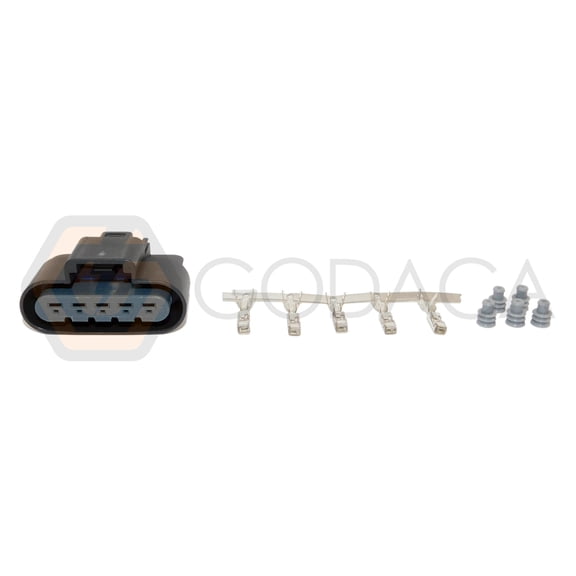 1x Connector 5-way for Headlamp PT2416 w/out wire